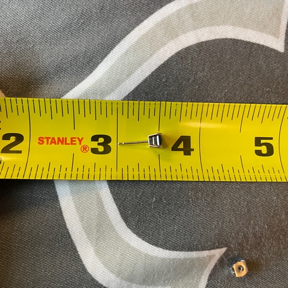 14k Black Diamond Solitaire Earrings - Picture 15 of 15